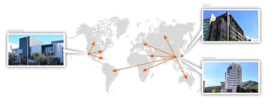 AtGames office locations map